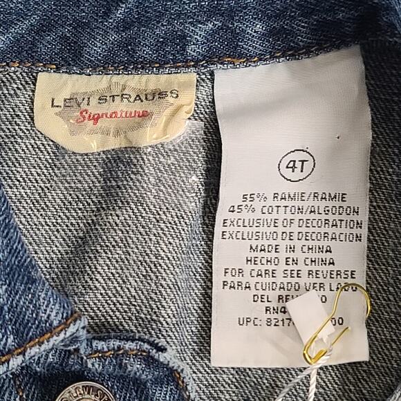Levi's Levi Strauss Signature kid's denim Jean jacket Size 4T trucker jacket - Picture 6 of 8